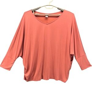 Chicos Butterfly Top Peach XL Or 3